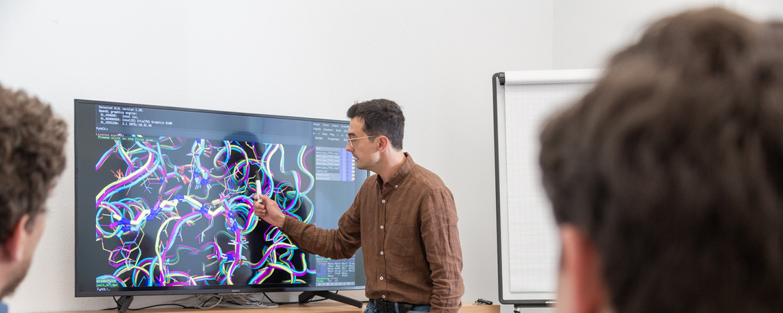 Slideshow showing company branding and visual identity