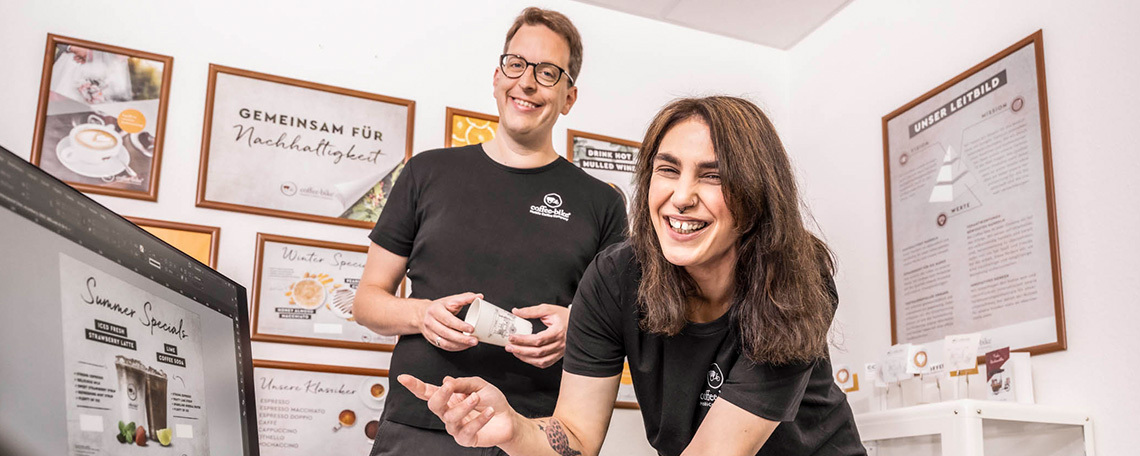 Diashow zum Marktauftritt und zur visuellen Identität des Unternehmens